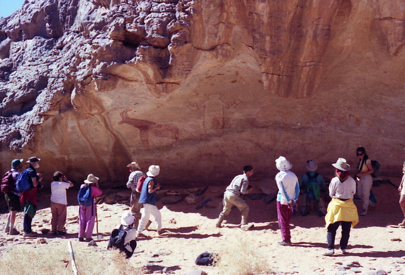 Our group viewing the Great God of Sefar