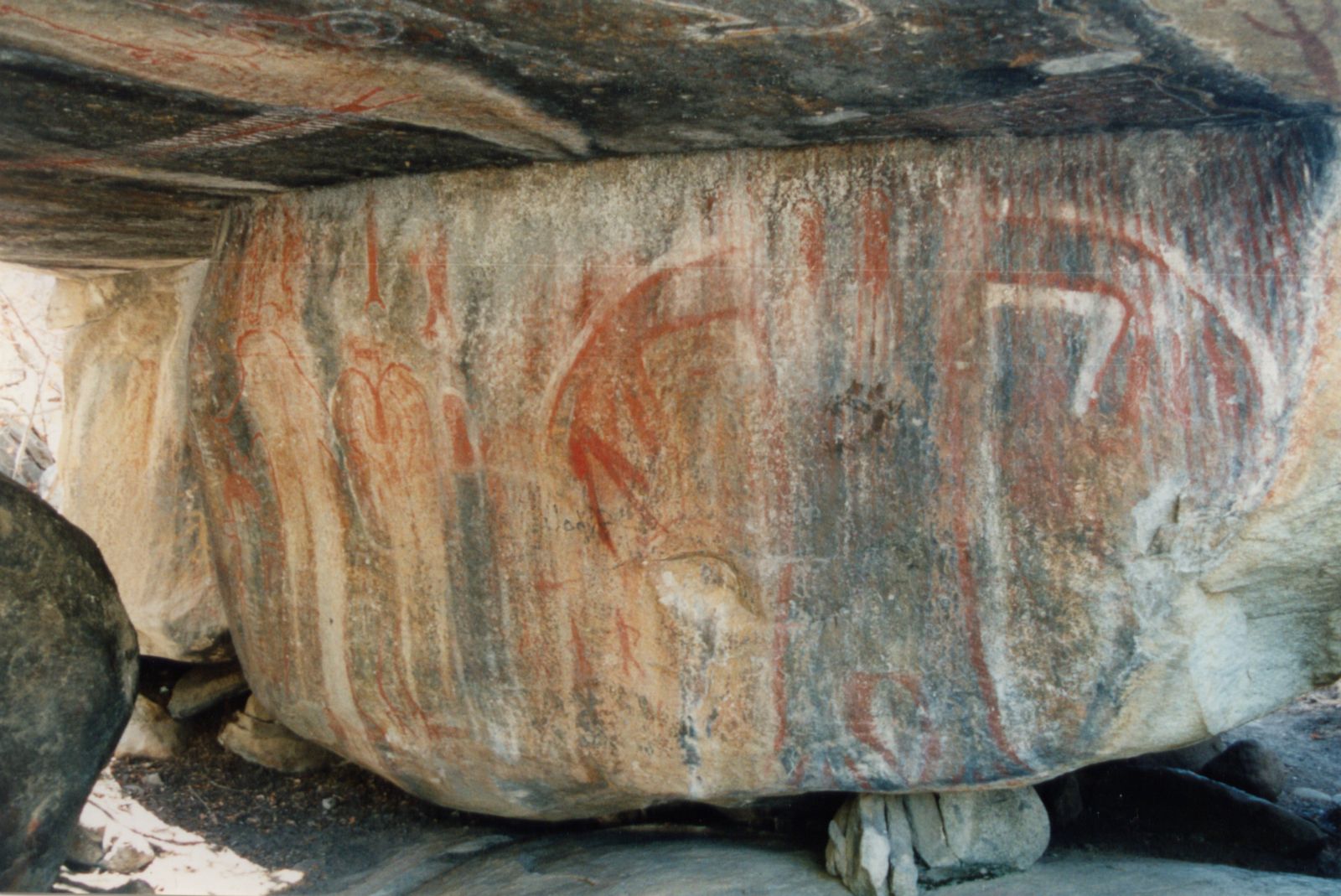 Tule River Painted Rock, another view.