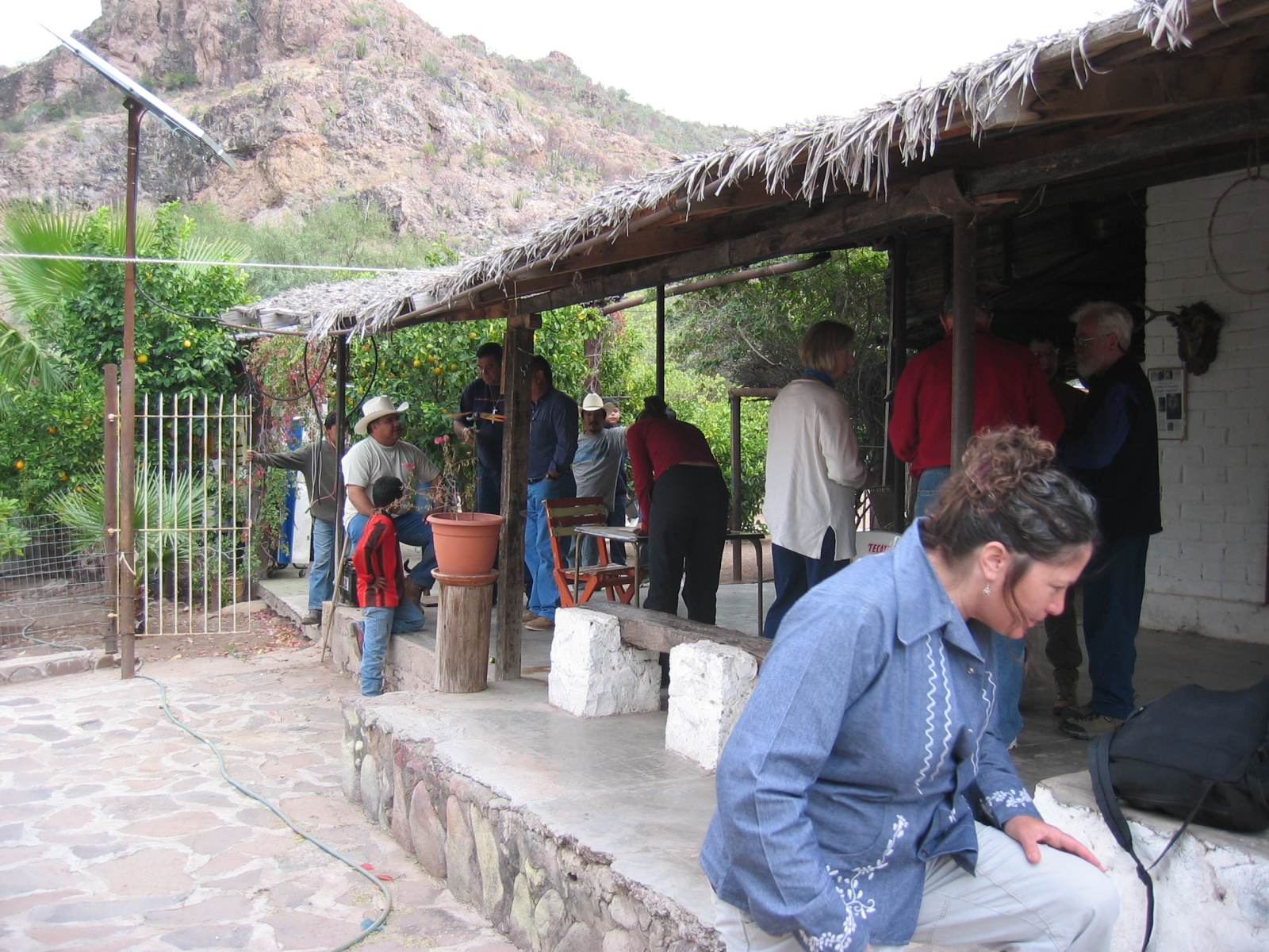 We finally arrived at the rancho.  This is a photo from our visit in 2004.  We were lucky to find Don Jaime Gorosave and his family there for the holidays.