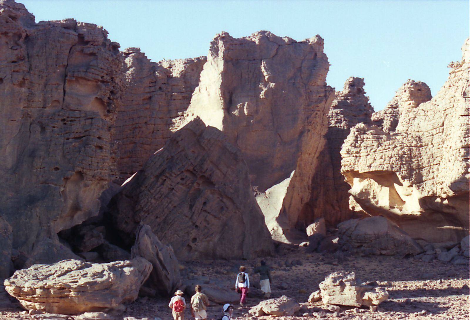 The wind shaped the rocks into fantastic architecture.